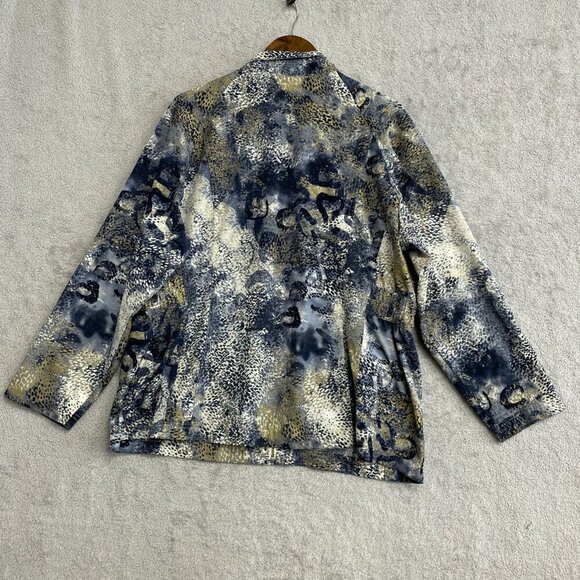 Chico's Zenergy Women's Size 3X Jacket Snake Print Mock neck Full Zip - Picture 7 of 9